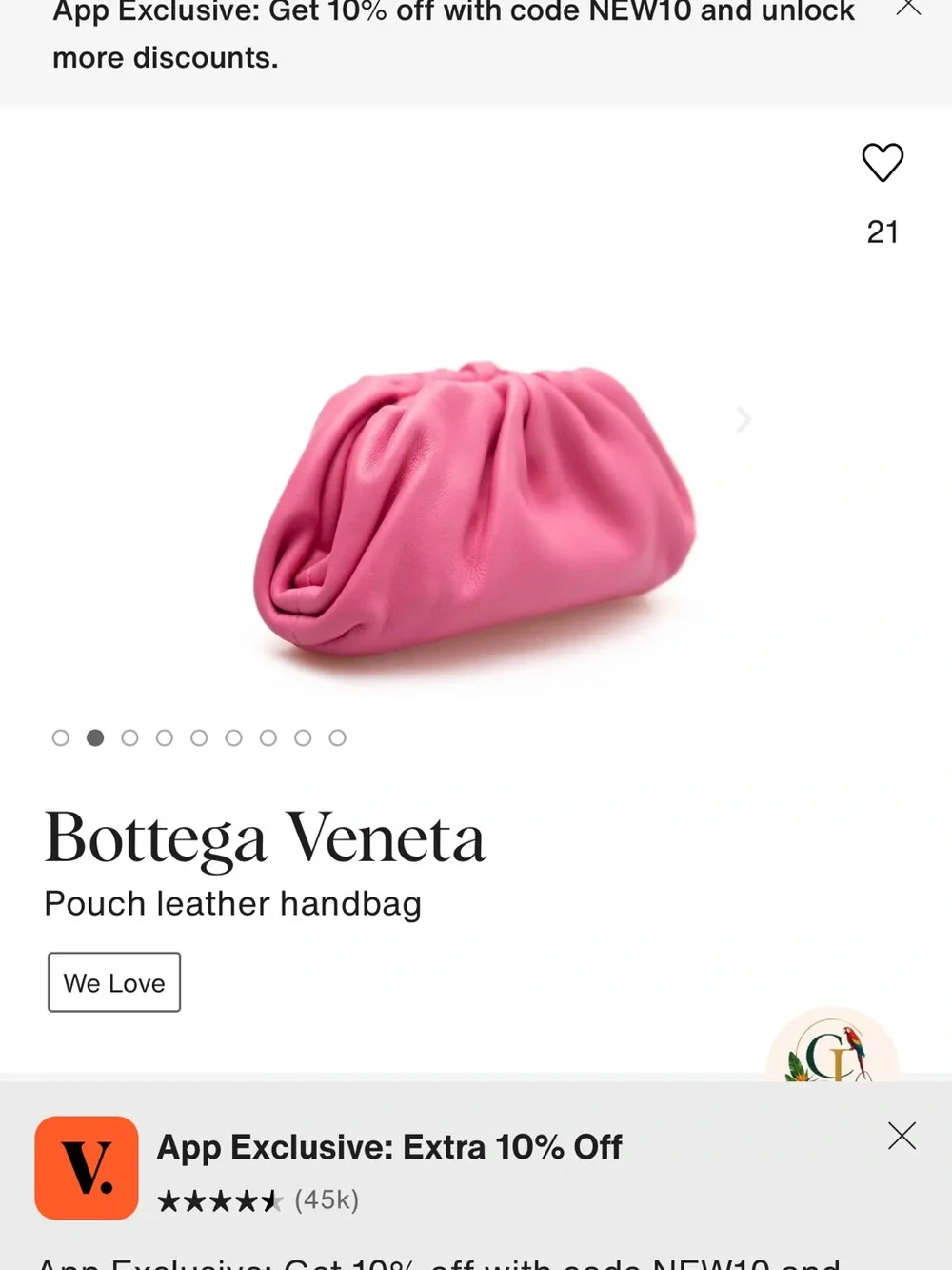Bottega Venetts Pink Gathered Leather Clutch Bag with adjustable leather strap